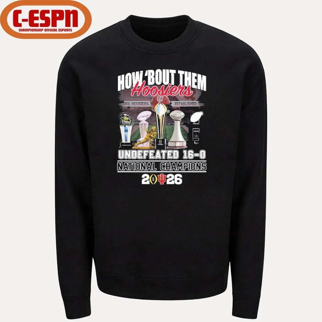 Official IU Football How ‘Bout Them Hoosiers National Champions Shirt