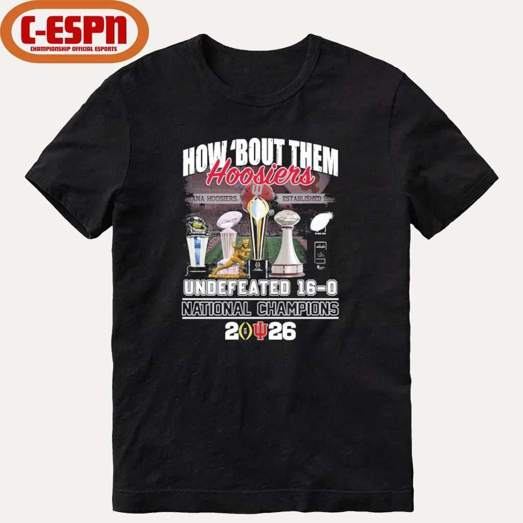 Official IU Football How ‘Bout Them Hoosiers National Champions Shirt