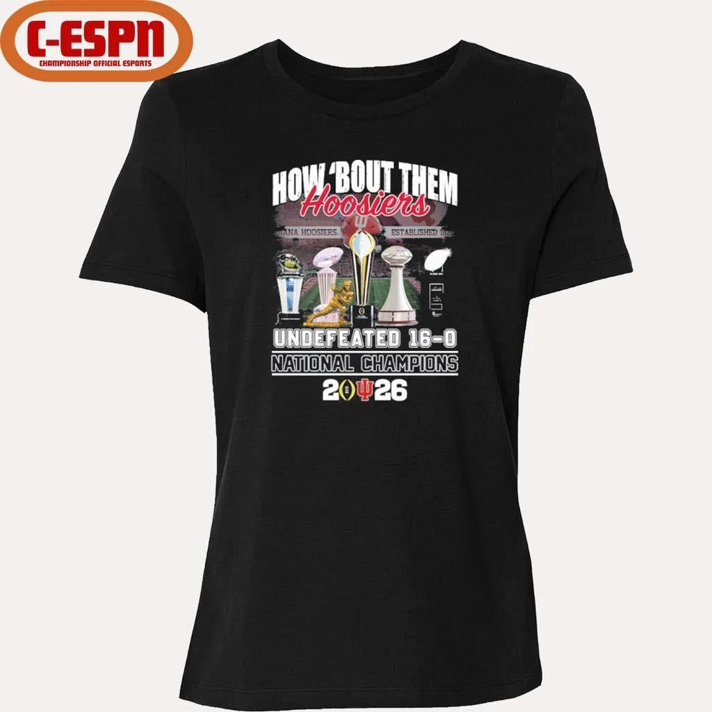 Official IU Football How ‘Bout Them Hoosiers National Champions Shirt