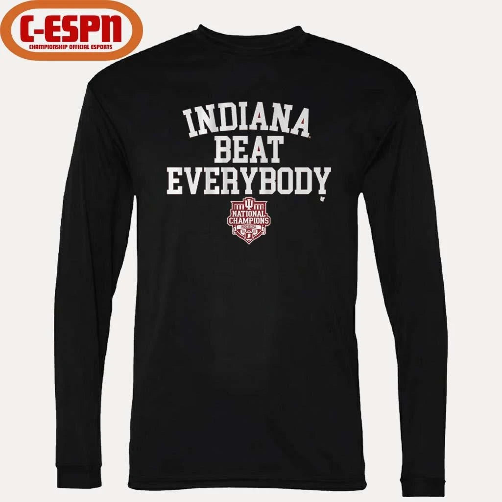 Official IU Football Indiana Beat Everybody CFP National Champions T-Shirt