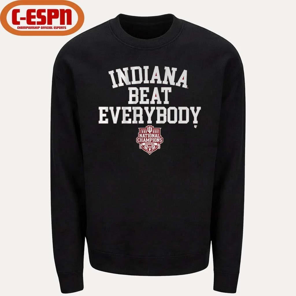 Official IU Football Indiana Beat Everybody CFP National Champions T-Shirt