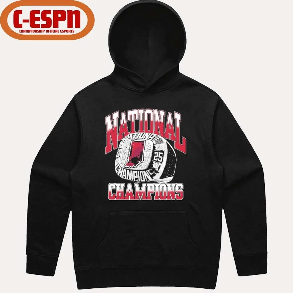 Official IU Football Indiana CFP National Champions Ring T-Shirt