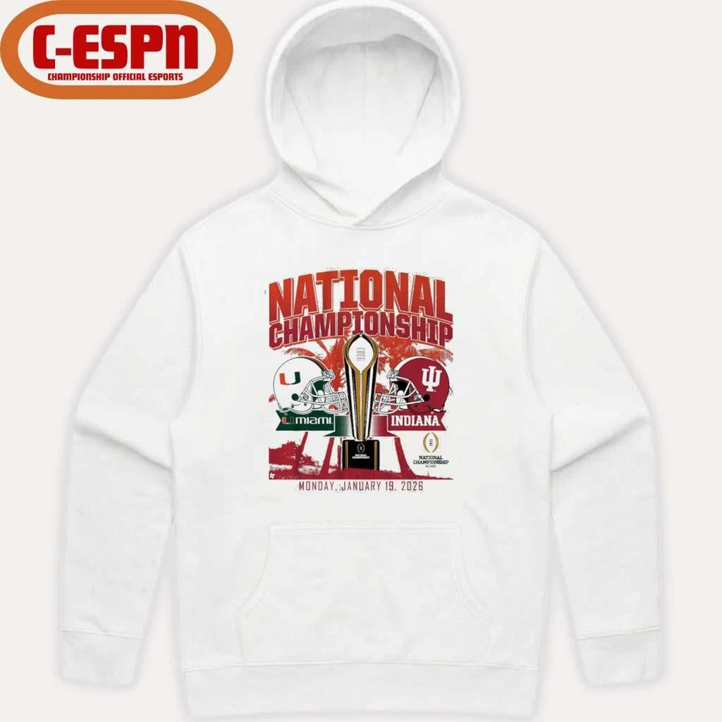 Official IU Vs Miami National Championship Miami, FL January 19, 2026 Shirt