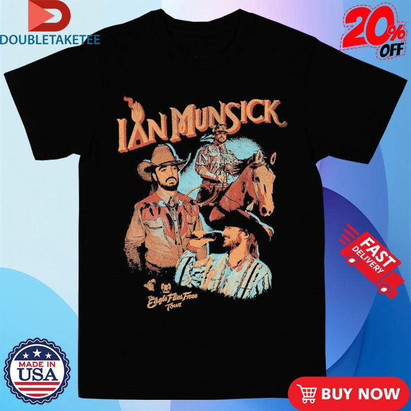 Official Ian Munsick The Eagle Flies Free Tour Photo Collage Shirts