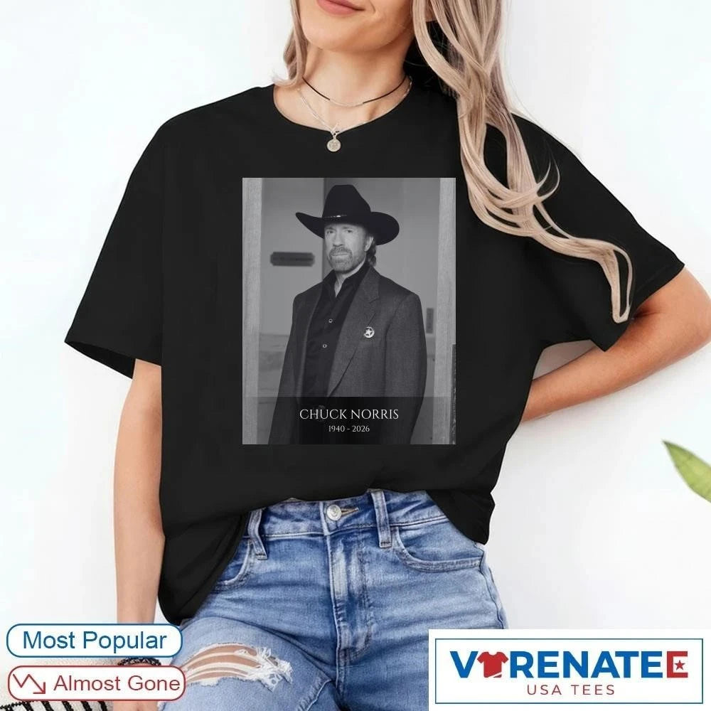 Official Iconic Actor And Martial Artist Chuck Norris Has Died 1940 – 2026 Fox News Poster T-Shirt