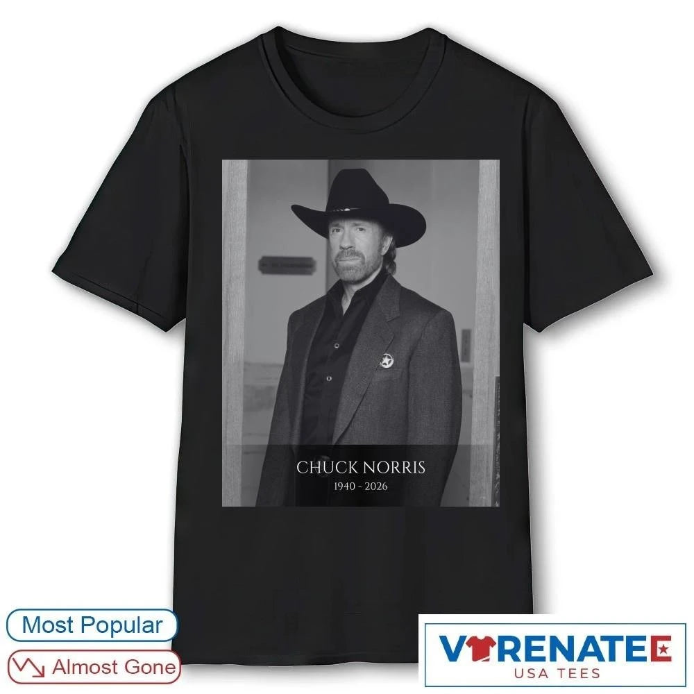 Official Iconic Actor And Martial Artist Chuck Norris Has Died 1940 – 2026 Fox News Poster T-Shirt