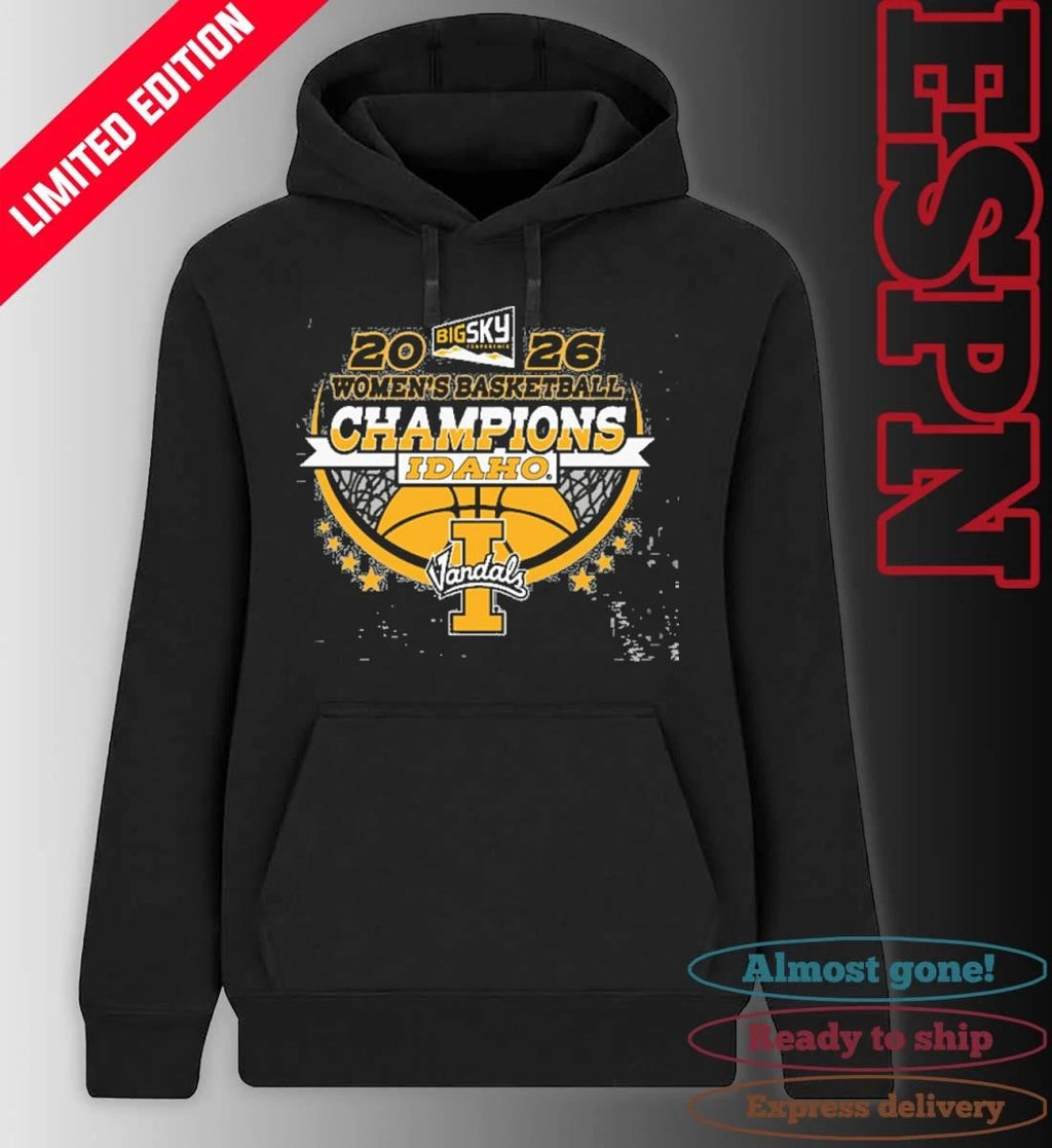 Official Idaho Vandals 2026 Big Sky Women’s Basketball Champions Shirt