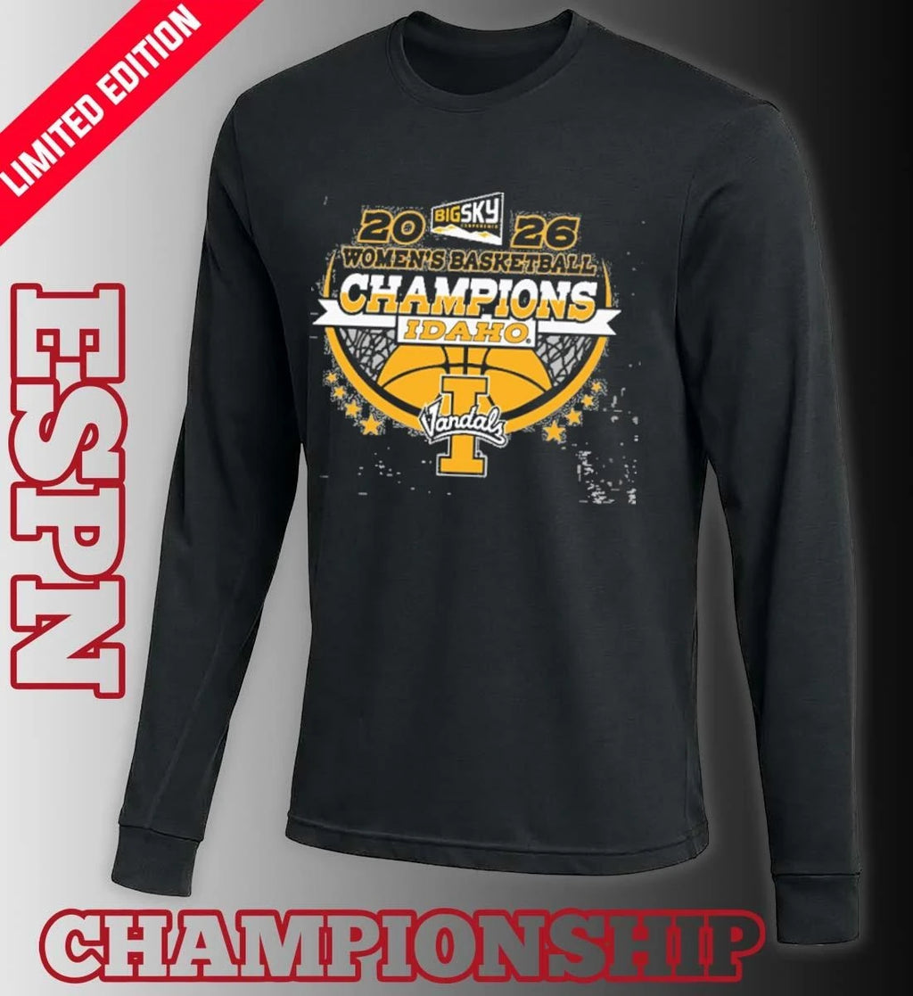 Official Idaho Vandals 2026 Big Sky Women’s Basketball Champions Shirt