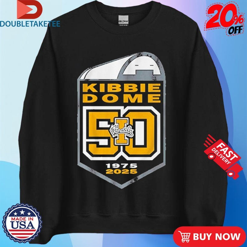 Official Idaho Vandals Kibbie Dome 50th Anniversary Logo Shirts