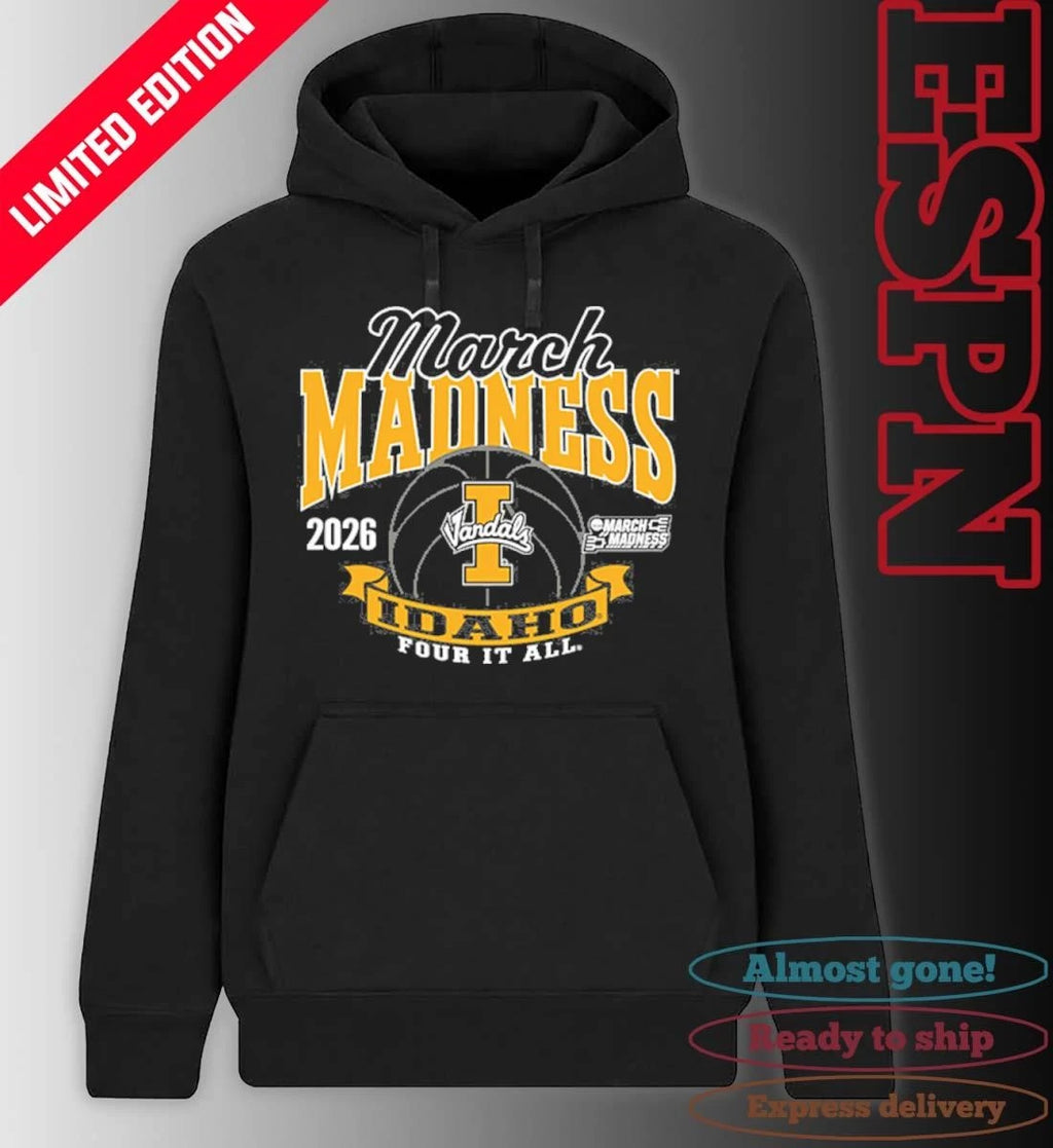 Official Idaho Vandals Women’s Basketball 2026 NCAA March Madness Bound T-Shirt
