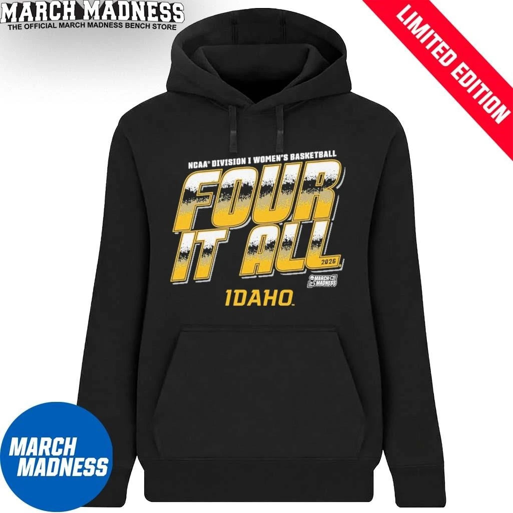 Official Idaho Women’s Basketball Four It All 2026 March Madness Shirt