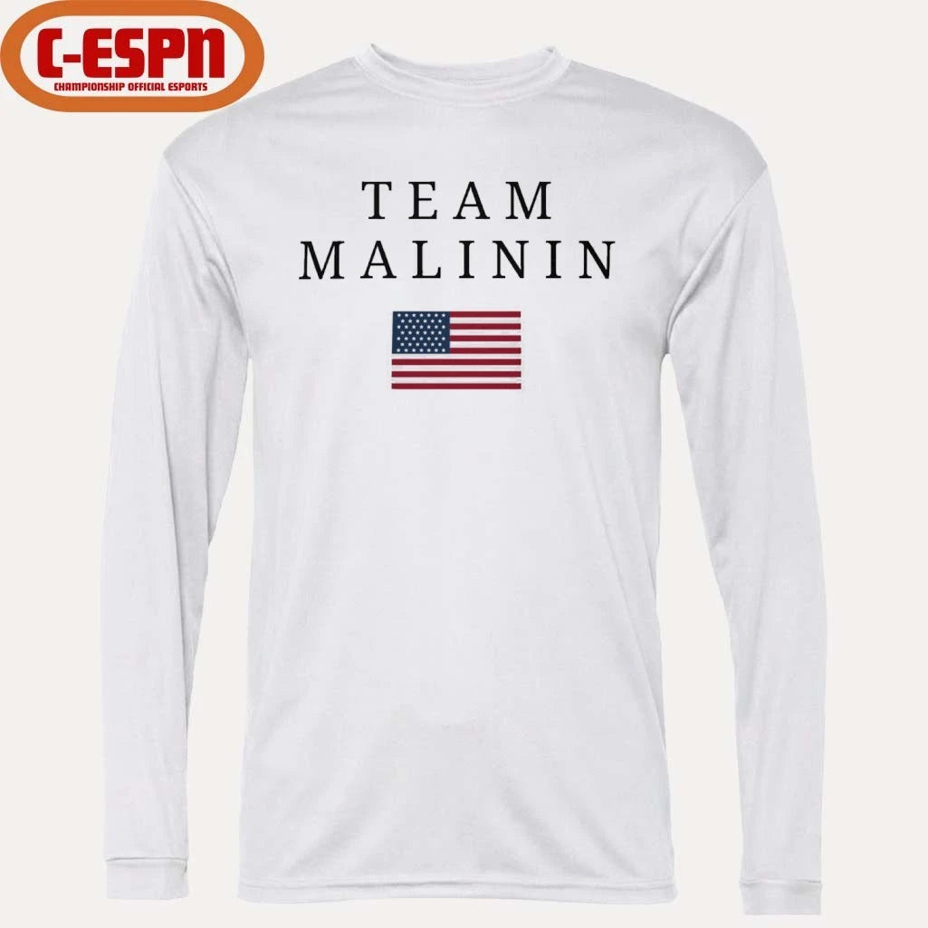 Official Ilia Malinin Team Malinin USA American Flag T-Shirt