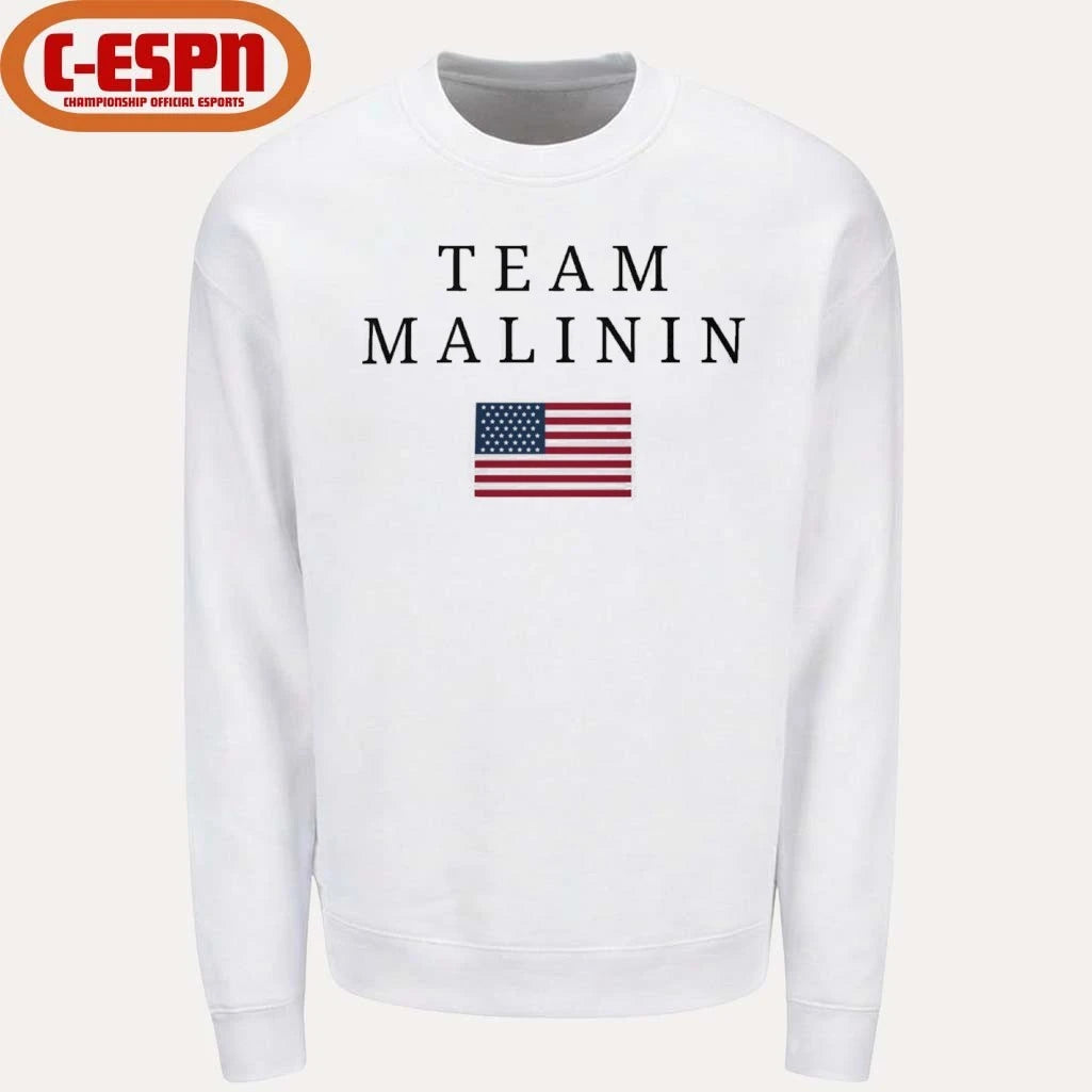Official Ilia Malinin Team Malinin USA American Flag T-Shirt