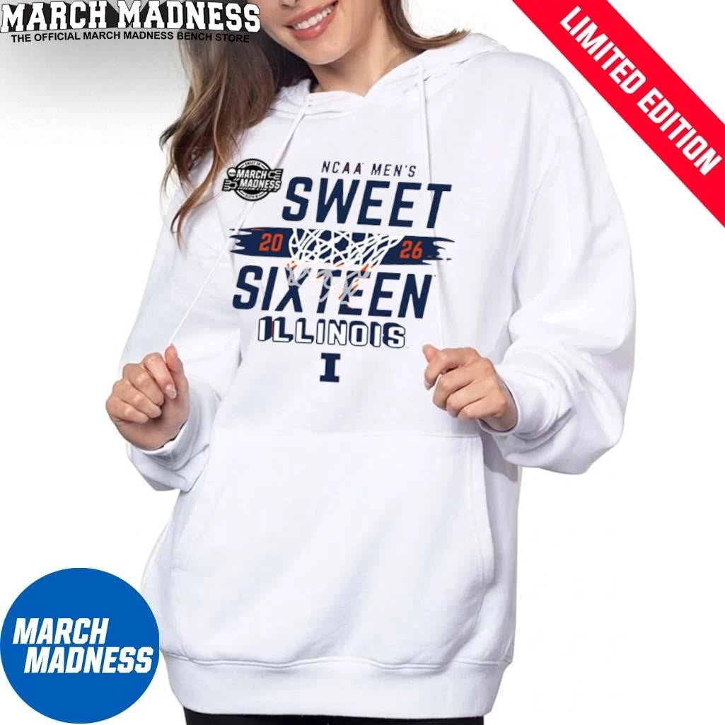 Official Illinois Fighting Illini 2026 NCAA March Madness Sweet 16 Bound Net Shirt