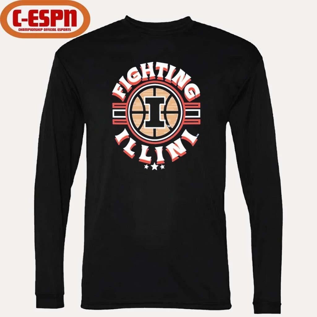 Official Illinois Fighting Illini Basketball Court Ball Shirt