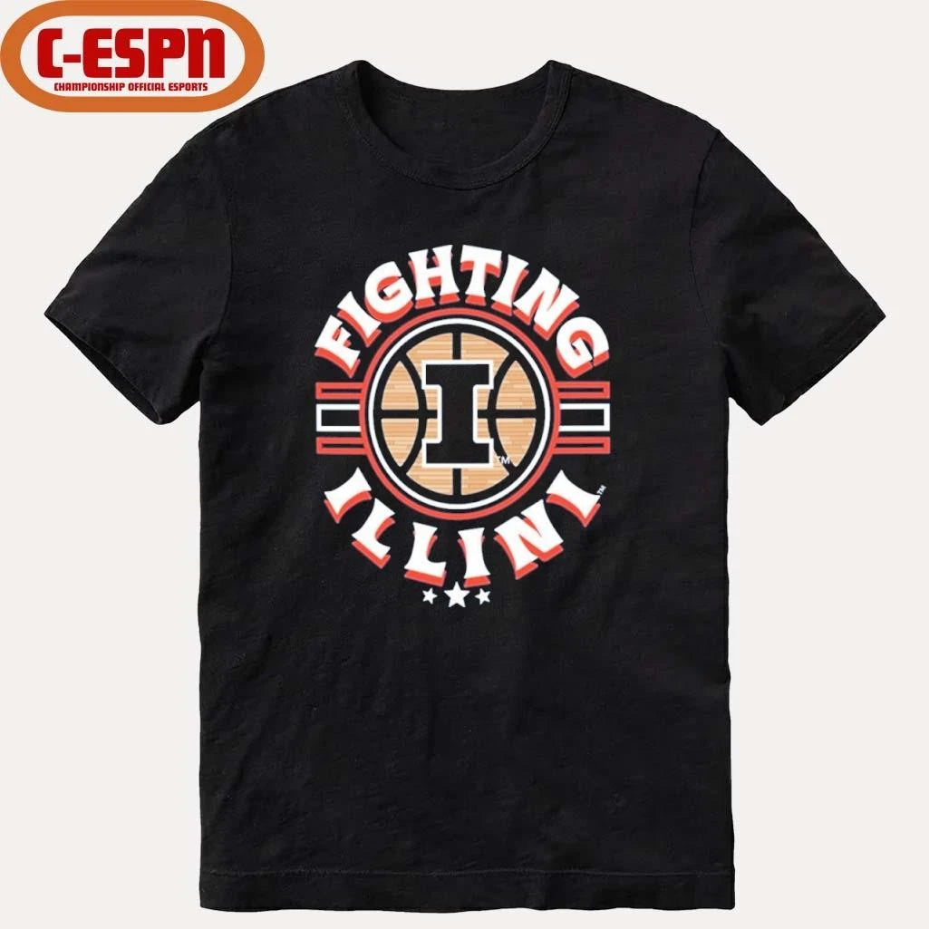 Official Illinois Fighting Illini Basketball Court Ball Shirt