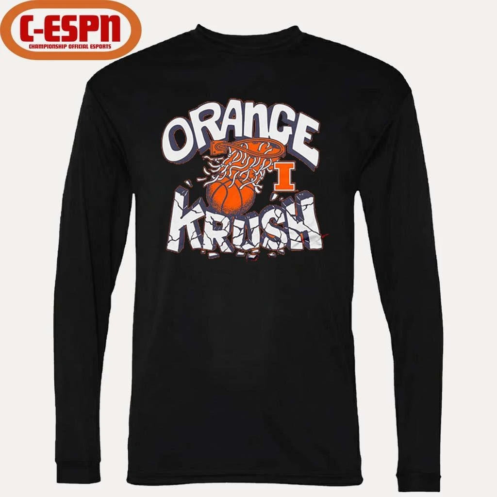 Official Illinois Fighting Illini Orange Krush Basketball Shirt