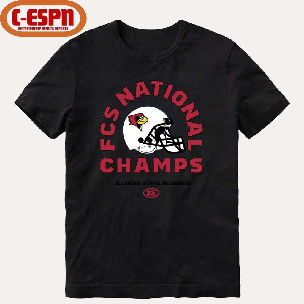 Official Illinois State Football FCS National Champs T-Shirt