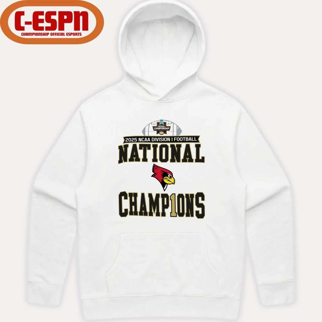 Official Illinois State Redbirds 2025 NCAA DI Football National Champions Locker Room T-Shirt