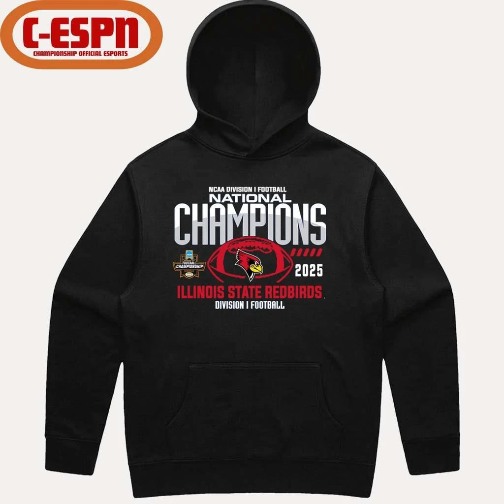 Official Illinois State Redbirds 2025 NCAA Division I Football National Champions T-Shirt