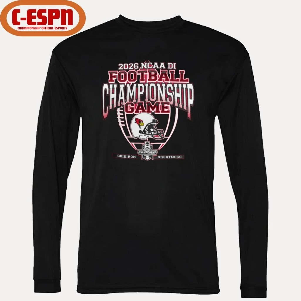 Official Illinois State Redbirds 2026 FCS Football Championship Game Shirt