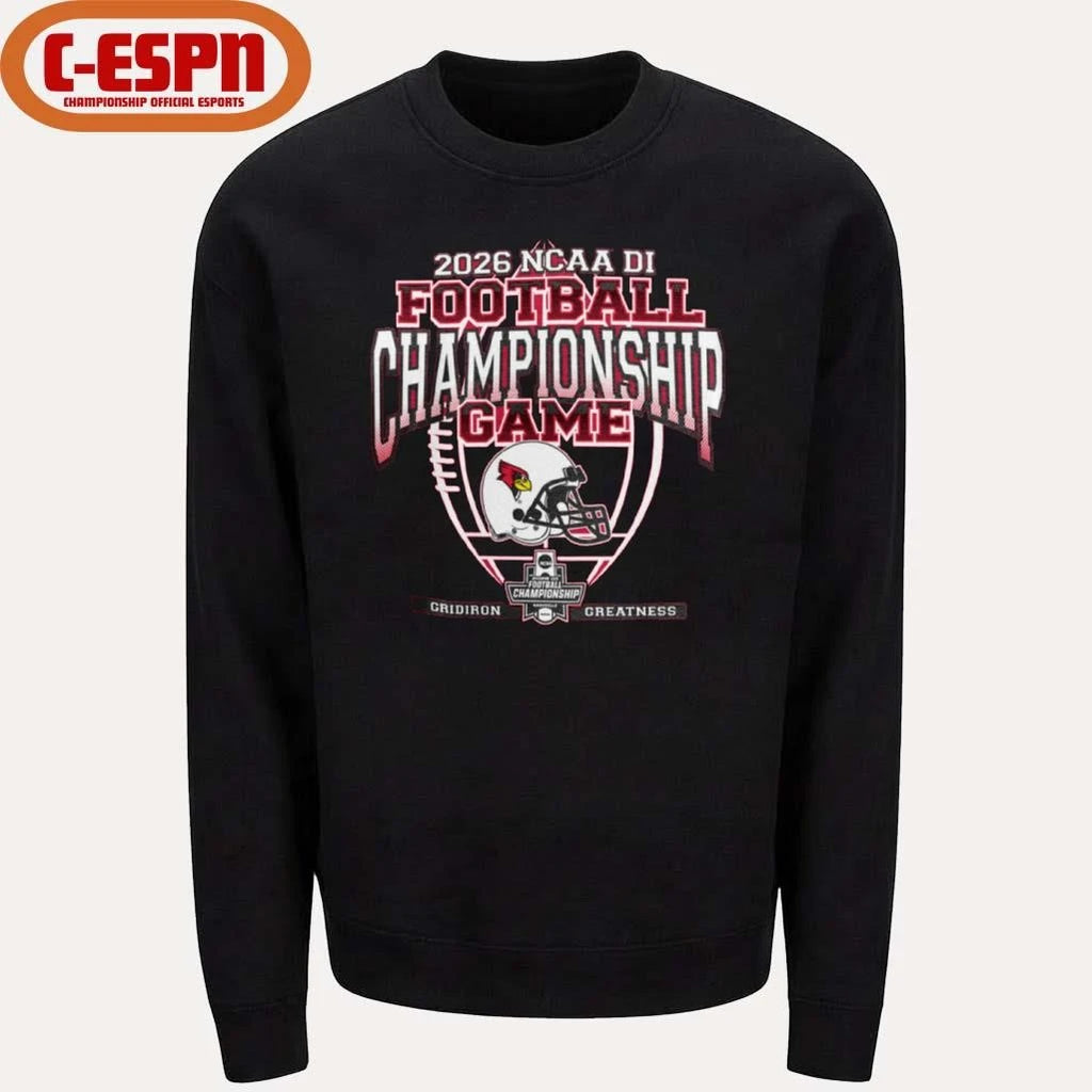 Official Illinois State Redbirds 2026 FCS Football Championship Game Shirt