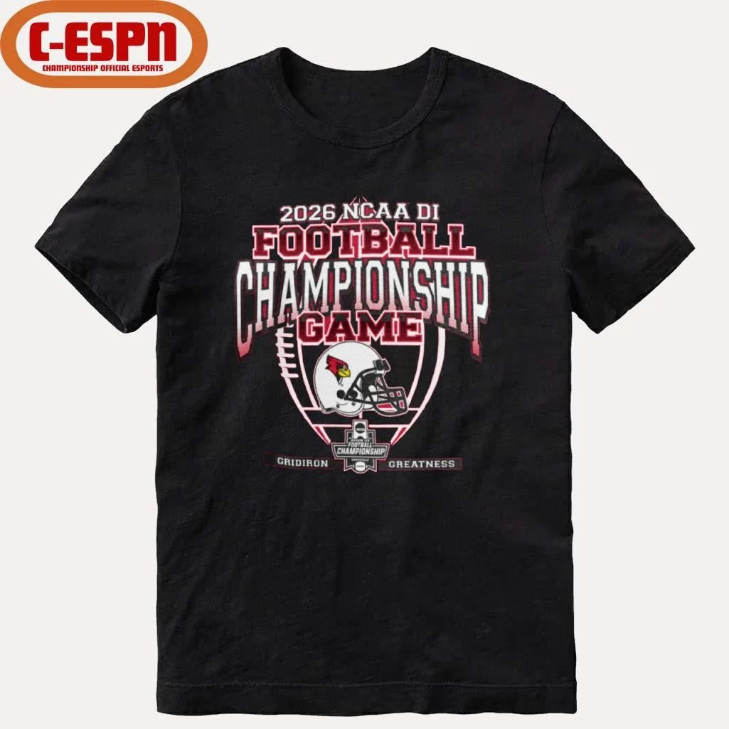 Official Illinois State Redbirds 2026 FCS Football Championship Game Shirt