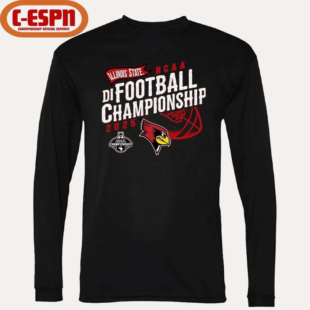 Official Illinois State University Redbirds Football 2025 FCS National Championship Game Bound Shirt