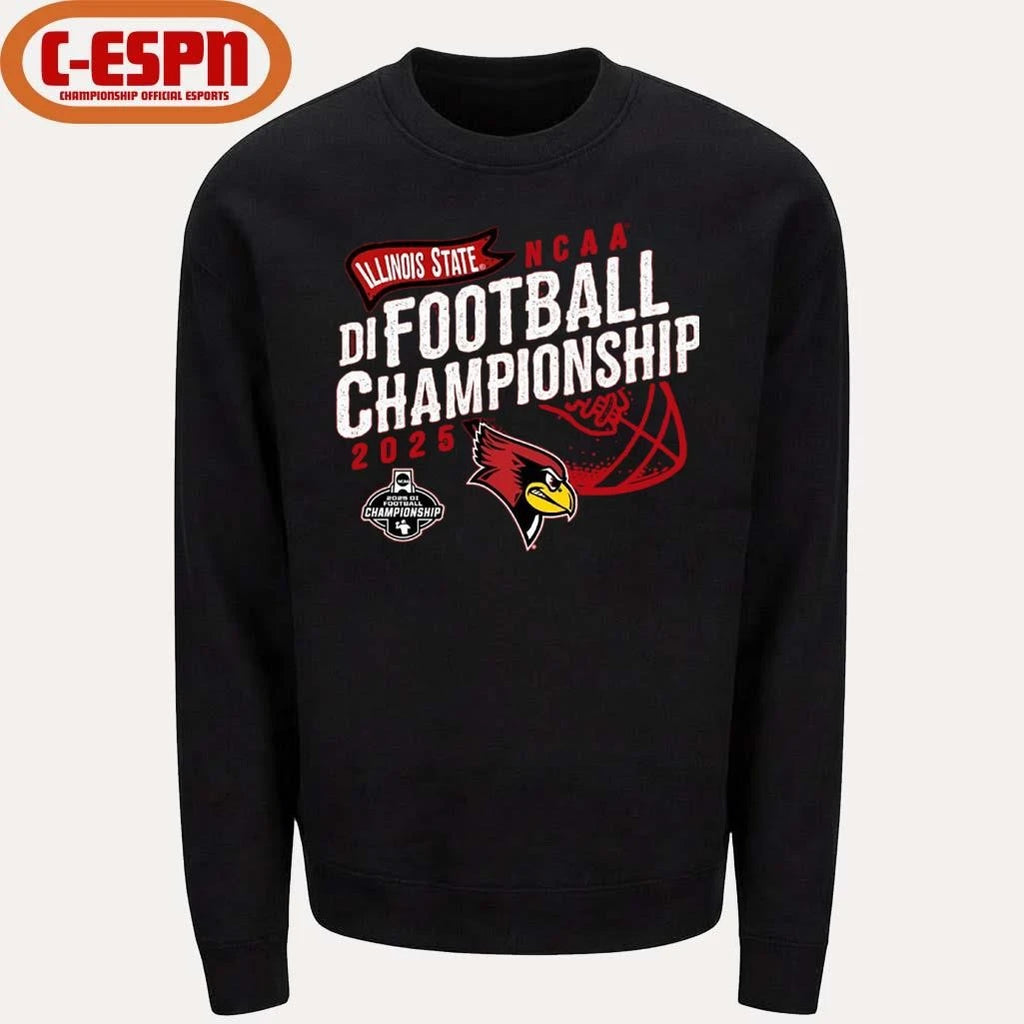 Official Illinois State University Redbirds Football 2025 FCS National Championship Game Bound Shirt