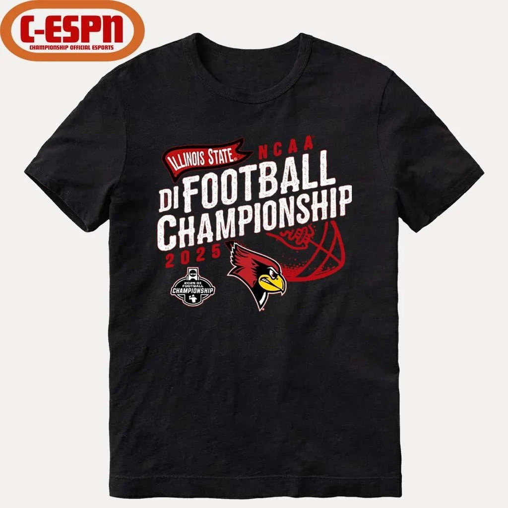 Official Illinois State University Redbirds Football 2025 FCS National Championship Game Bound Shirt