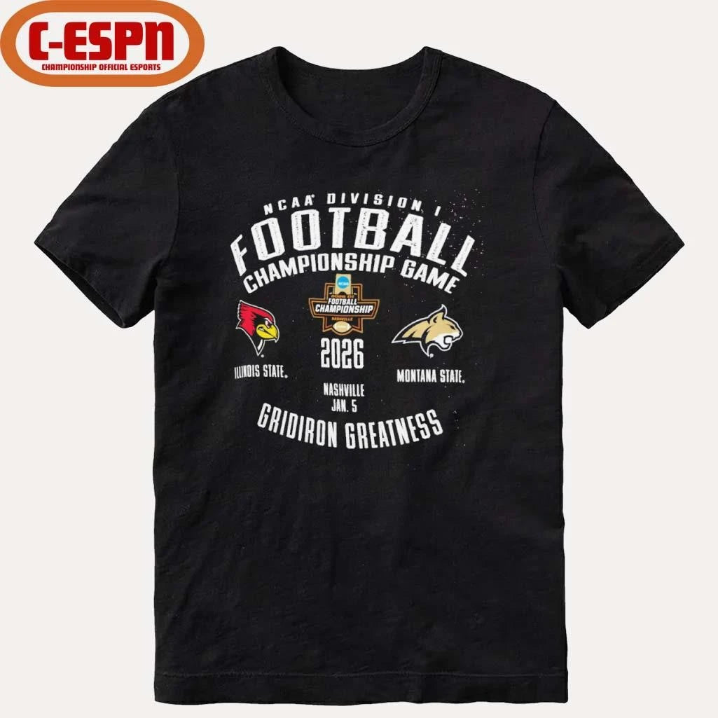 Official Illinois State Vs Montana State 2025-26 NCAA DI Football Championship Game January 5 Shirt