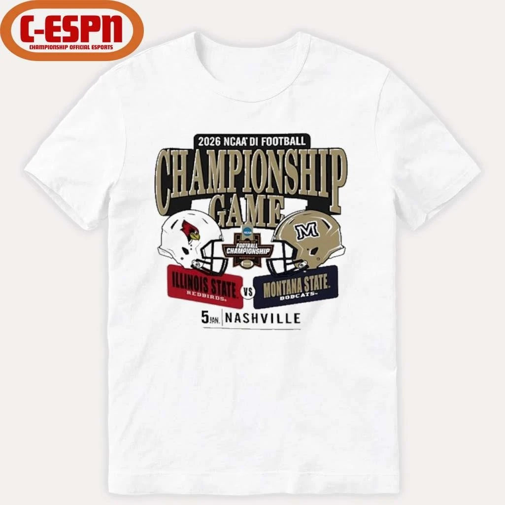 Official Illinois State Vs Montana State FCS DI Football Championship Game Shirt