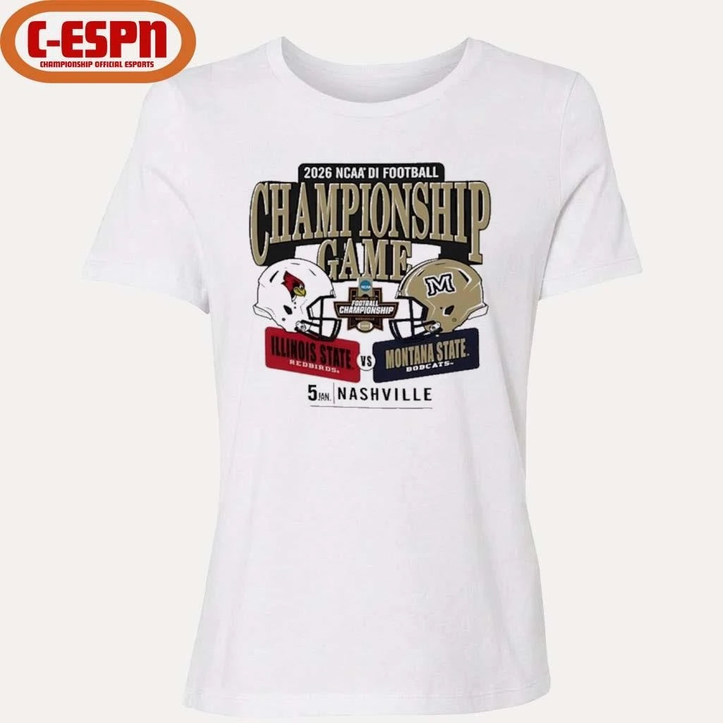 Official Illinois State Vs Montana State FCS DI Football Championship Game Shirt
