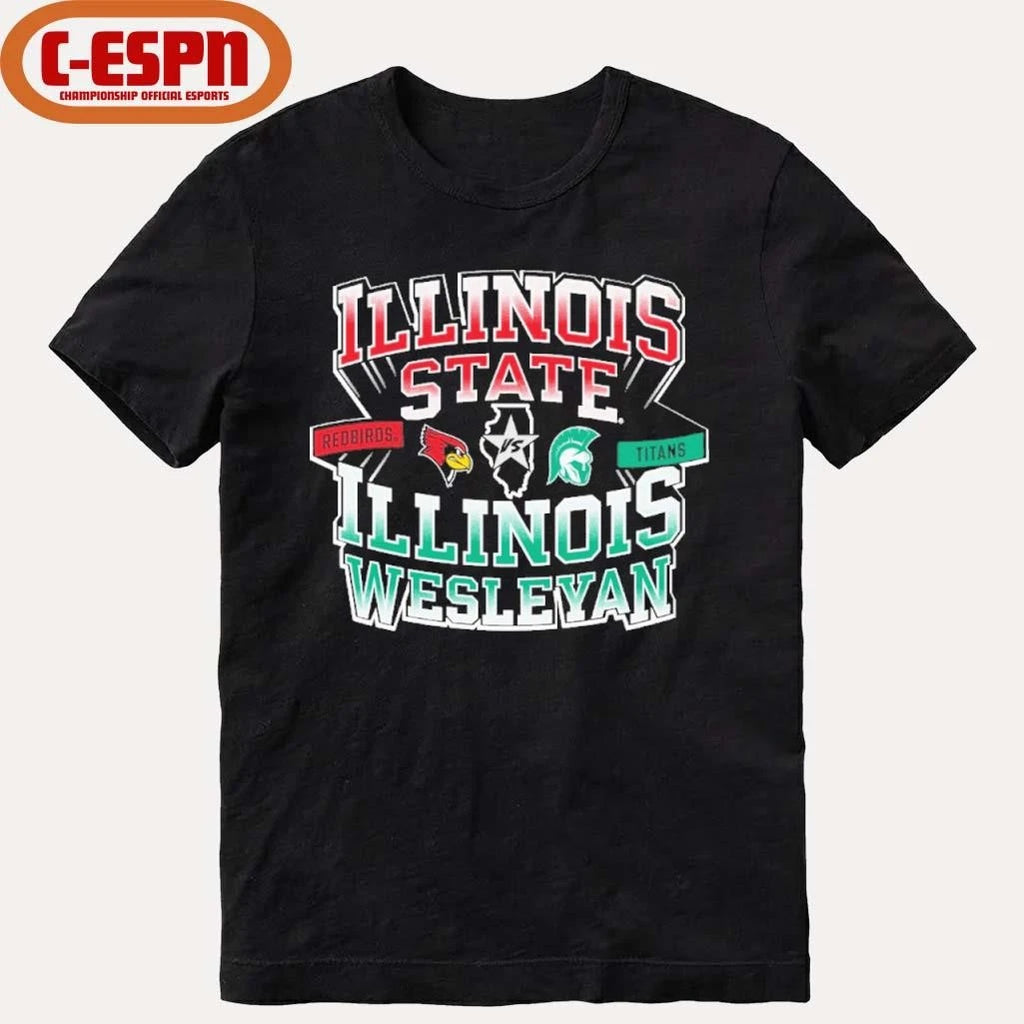 Official Illinois Wesleyan Redbirds vs Illinois Wesleyan Titans Basketball Shirt