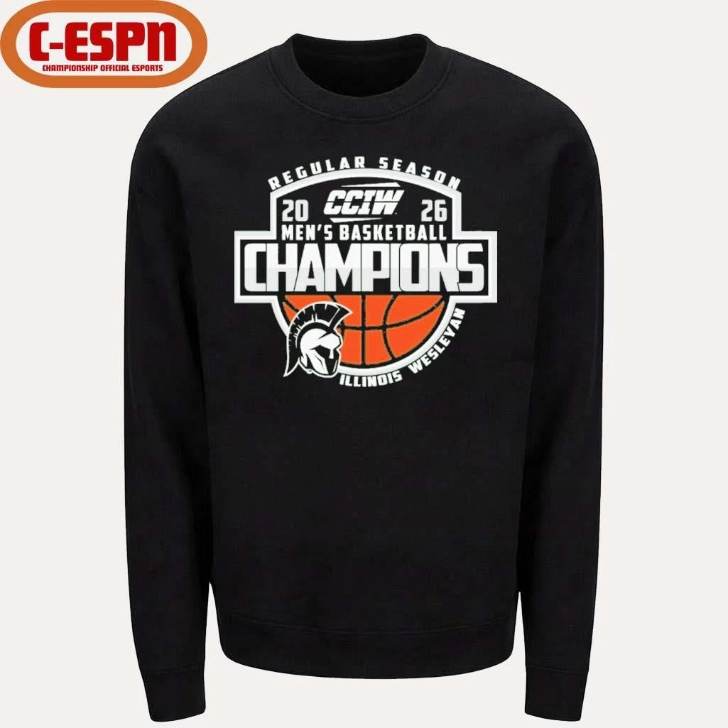 Official Illinois Wesleyan University Men’s Basketball CCIW Regular Season Champions Shirt
