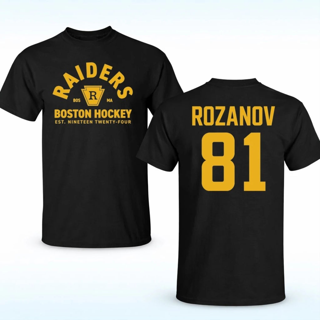 Official Ilya Rozanov #81 Heated Rivalry Boston Hockey Est Nineteen Twenty Four Shirt