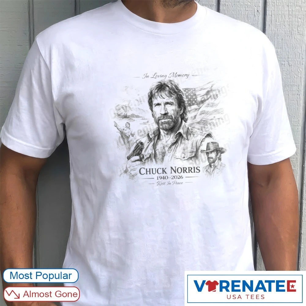 Official In Loving Memory Chuck Norris 1940 – 2026 Rest In Peace T-Shirt