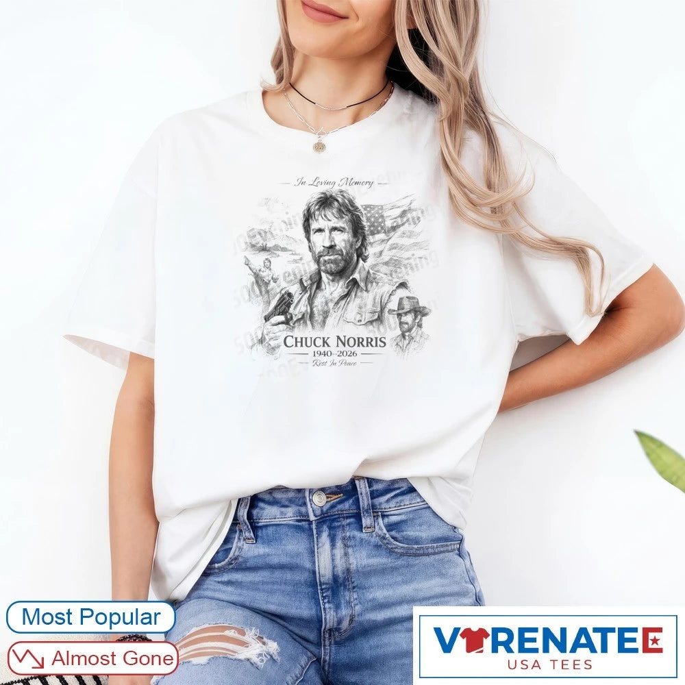 Official In Loving Memory Chuck Norris 1940 – 2026 Rest In Peace T-Shirt