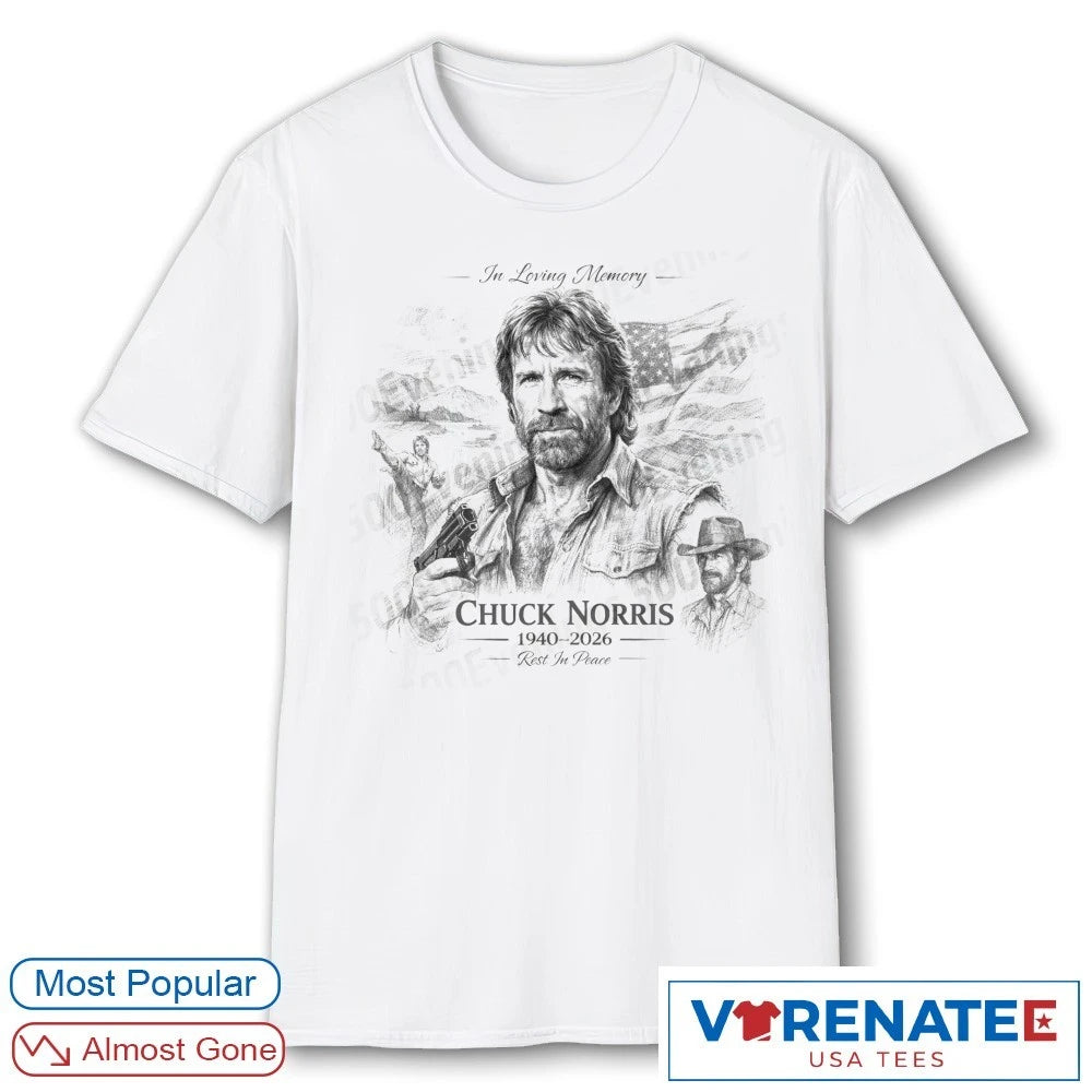 Official In Loving Memory Chuck Norris 1940 – 2026 Rest In Peace T-Shirt