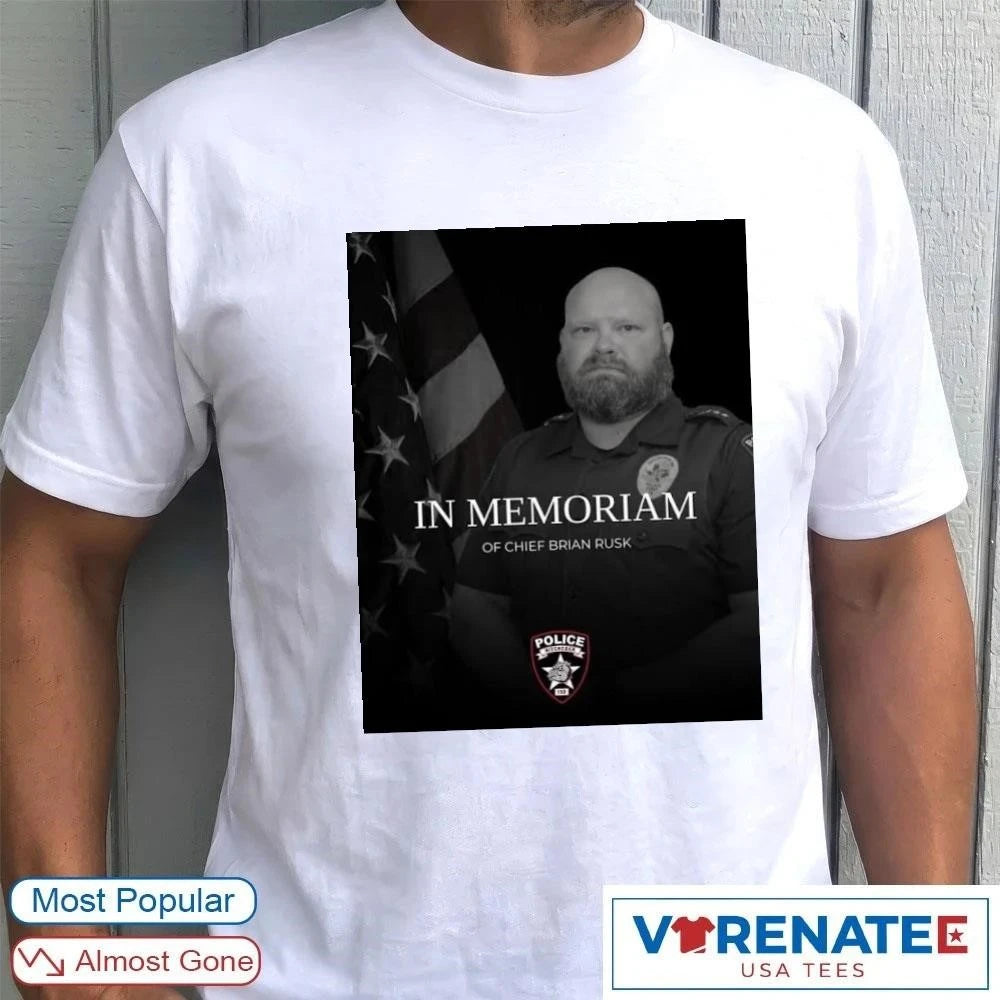 Official In Memoriam Of Chief Brian Rusk T-Shirt