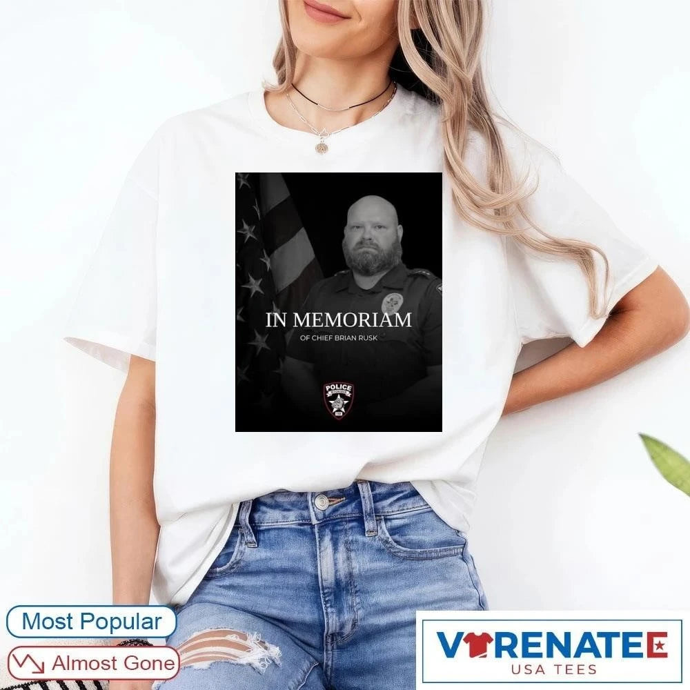 Official In Memoriam Of Chief Brian Rusk T-Shirt