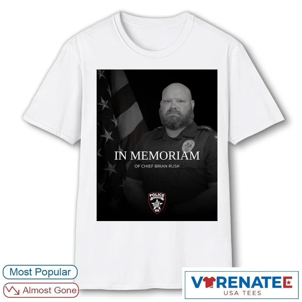 Official In Memoriam Of Chief Brian Rusk T-Shirt