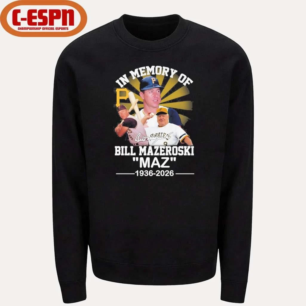 Official In Memory Of Bill Mazeroski Maz 1936-2026 Thank You For The Memories Shirt