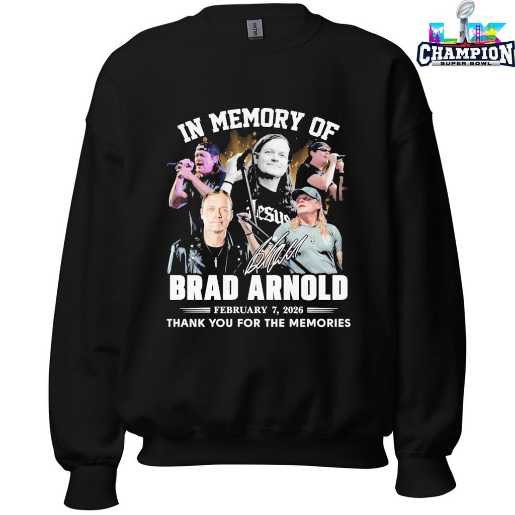 Official In Memory Of Brad Arnold 2 7 2026 Thank You For The Memories Shirts