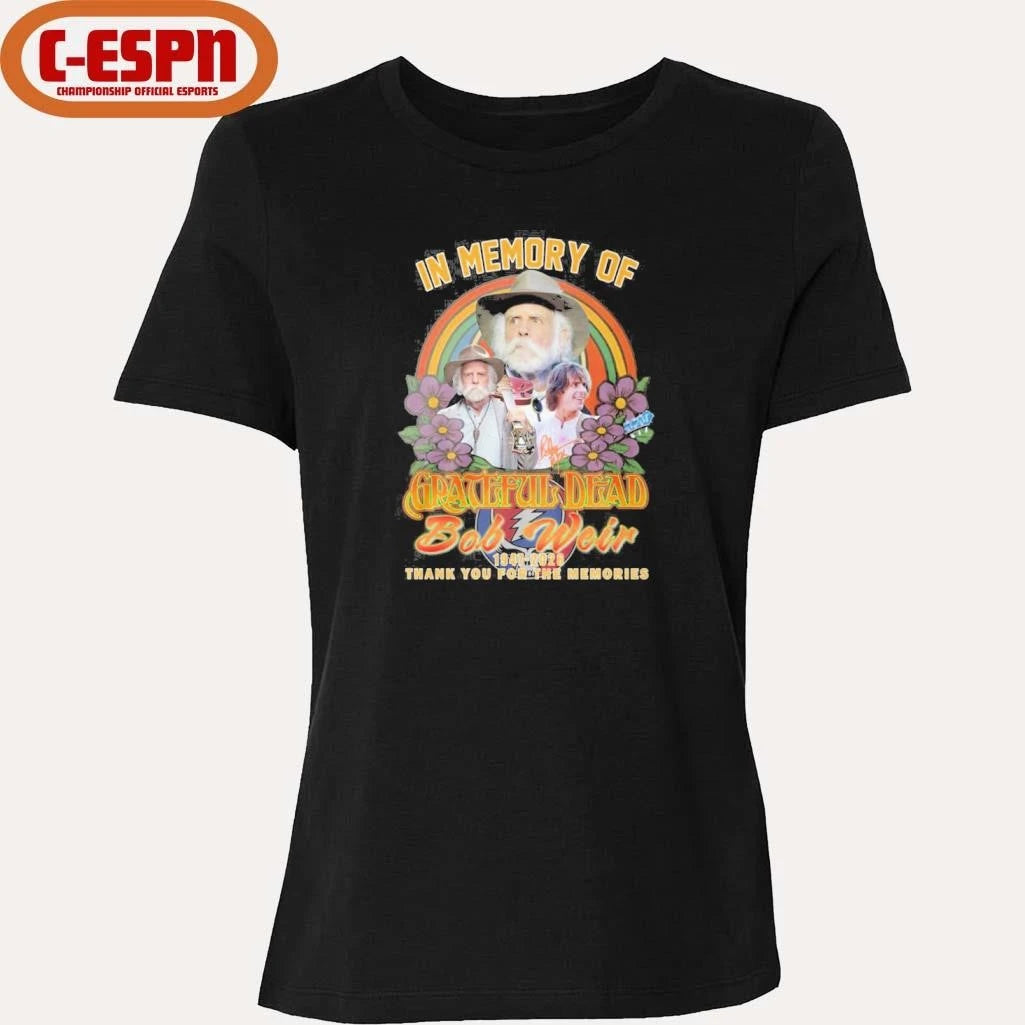 Official In Memory Of Grateful Dead Bobby Weir 1947-2026 Thank You For The Memories Shirt