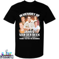 Official In Memory Of James Van Der Beek 2 11 2026 Thank You For The Memories Signature T-shirts