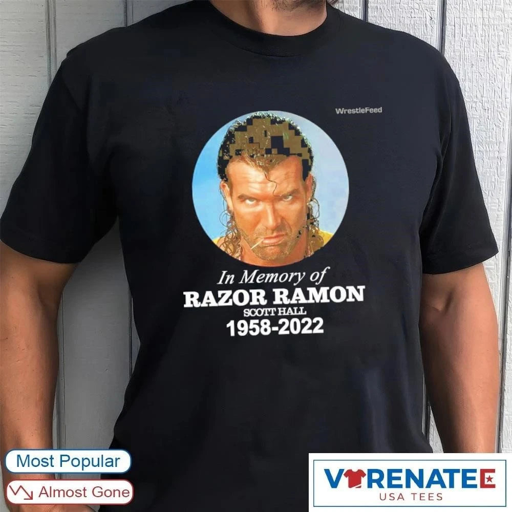 Official In Memory Of Razor Ramon Scott Hall 1958 – 2022 T-Shirt