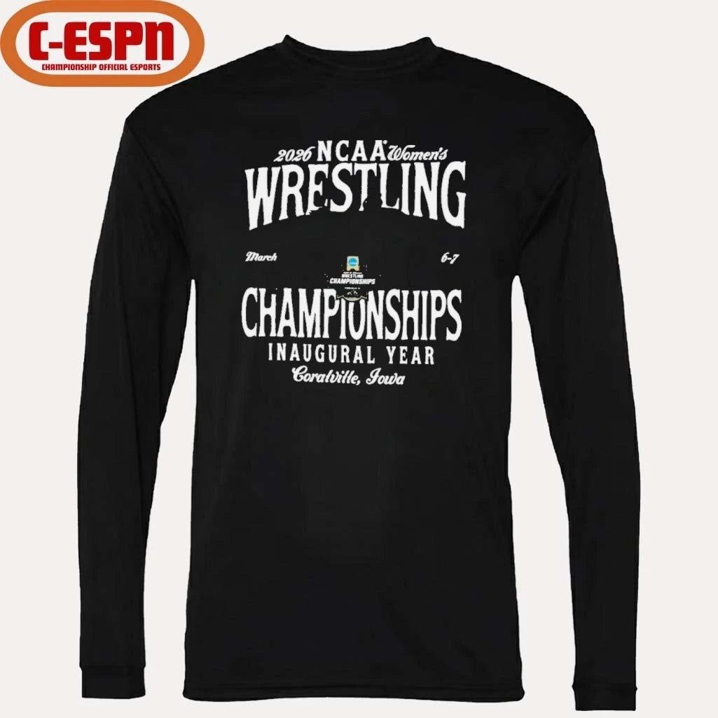 Official Inaugural Year 2026 NCAA Women’s Wrestling Championships T-Shirt