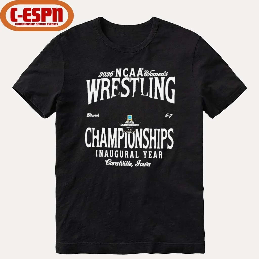 Official Inaugural Year 2026 NCAA Women’s Wrestling Championships T-Shirt