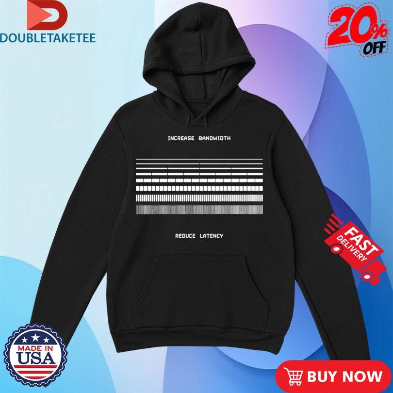Official Increase Bandwidth Reduce Latency Shirts